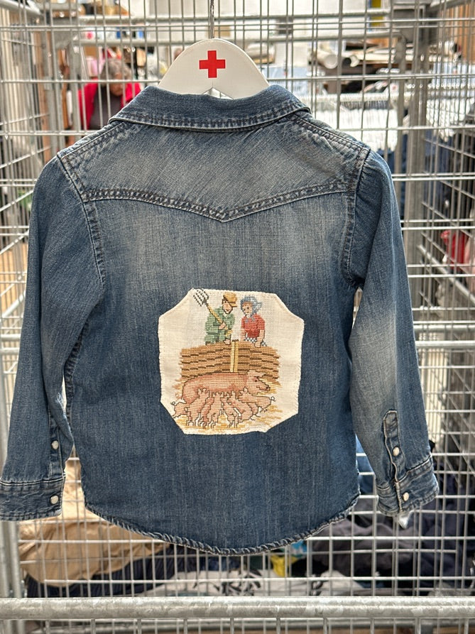 Upcyklet jakke fra H&M